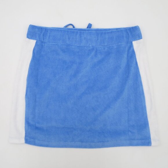 NEW NGOrder Terry Embroidered Mini Skirt Blue Subarashii すばらしい Size US M/UK 10 - Picture 3 of 14